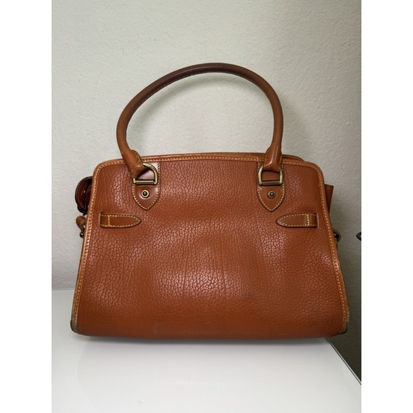 DOONEY & BOURKE Vintage Bag All Weather Leather Satchel 2Way USA 80s 90s Brown** - Picture 12 of 16